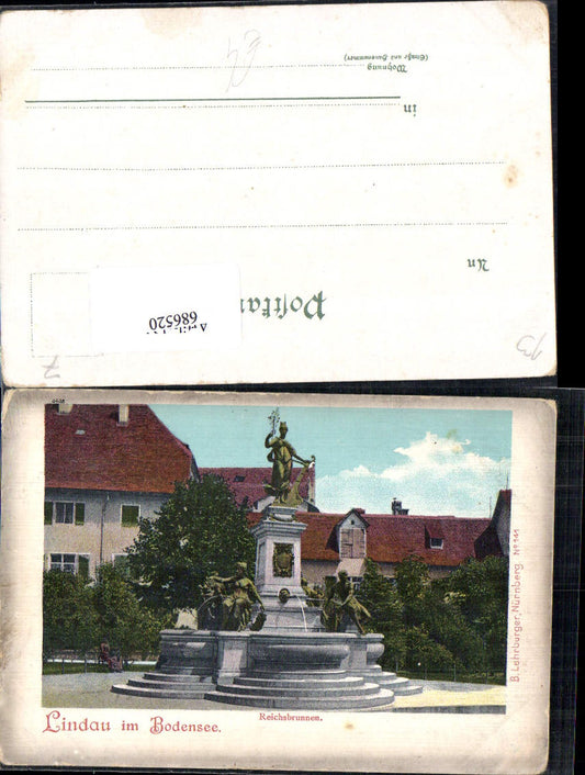 686520 Lindau am Bodensee Reichsbrunnen Fountain