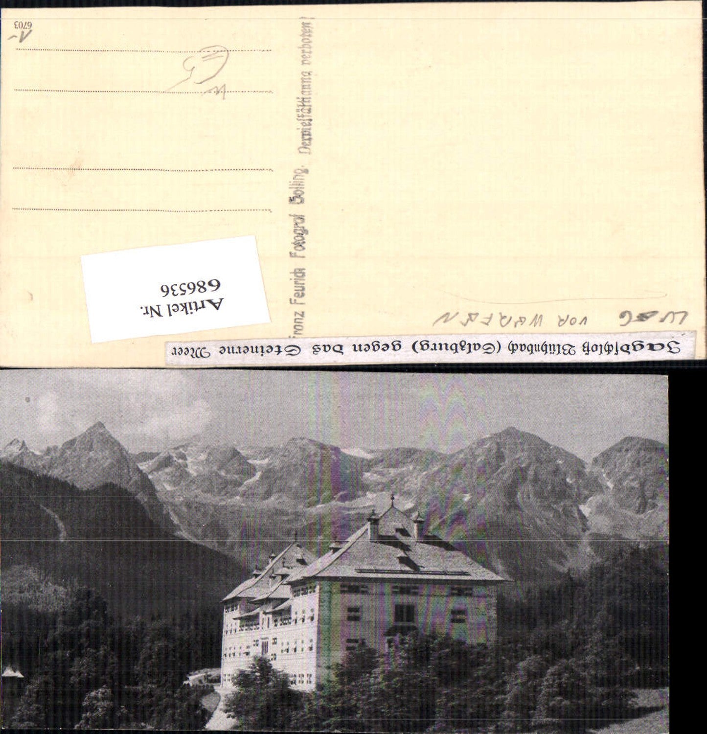 686536 Jagdschloss Blühnbach Lueg Werfen