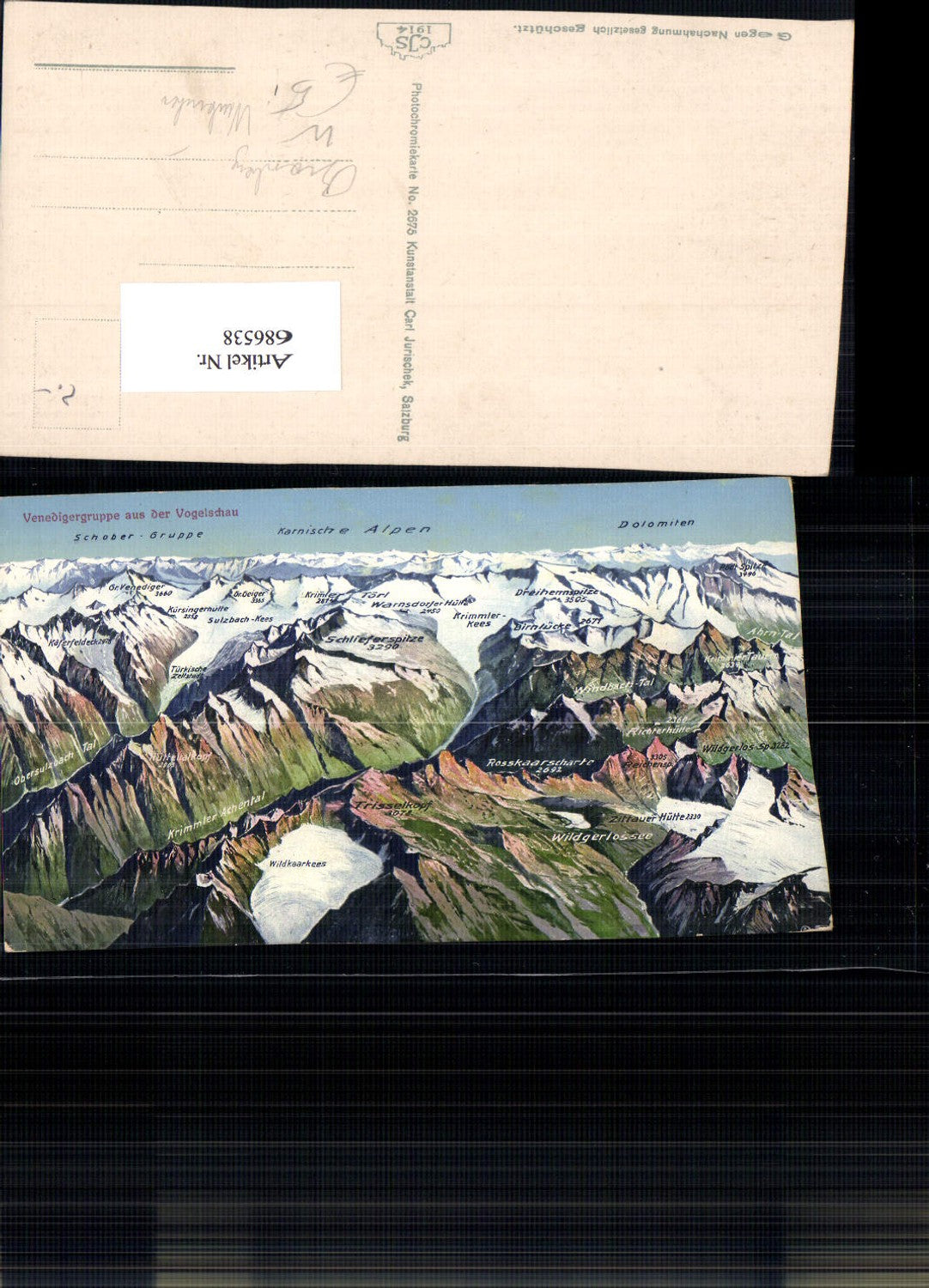 686538 Venedigergruppe Großvenediger Bramberg Neukirchen Vogelschau Krimml