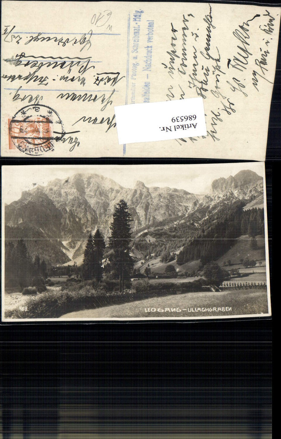 686539 Ullachgraben bei Leogang Birnbachloch Saalfelden