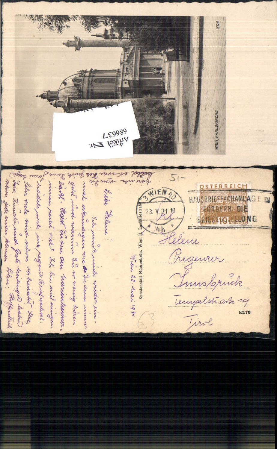 Alte Ansichtskarte – Old Postcard