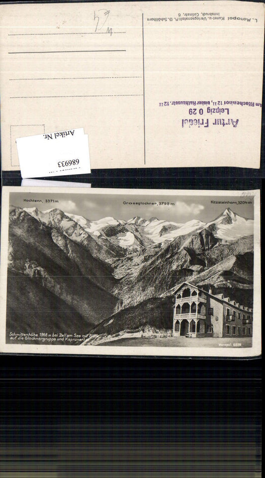 686933 Zell am See Schmittenhöhe Artur Friedel Leipzig