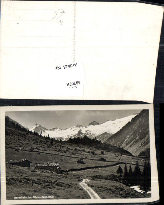 687078 Berndlalm im Obersulzbachtal Neukirchen Brambach Obersulzbach Sulzau