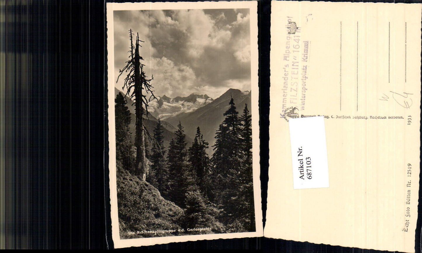 687103 Reichenspitzgruppe Gerlosplatte Krimml