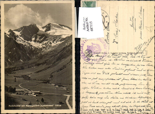 687115 Ferleitental Ferleiten Alpengasthaus Lukashansl