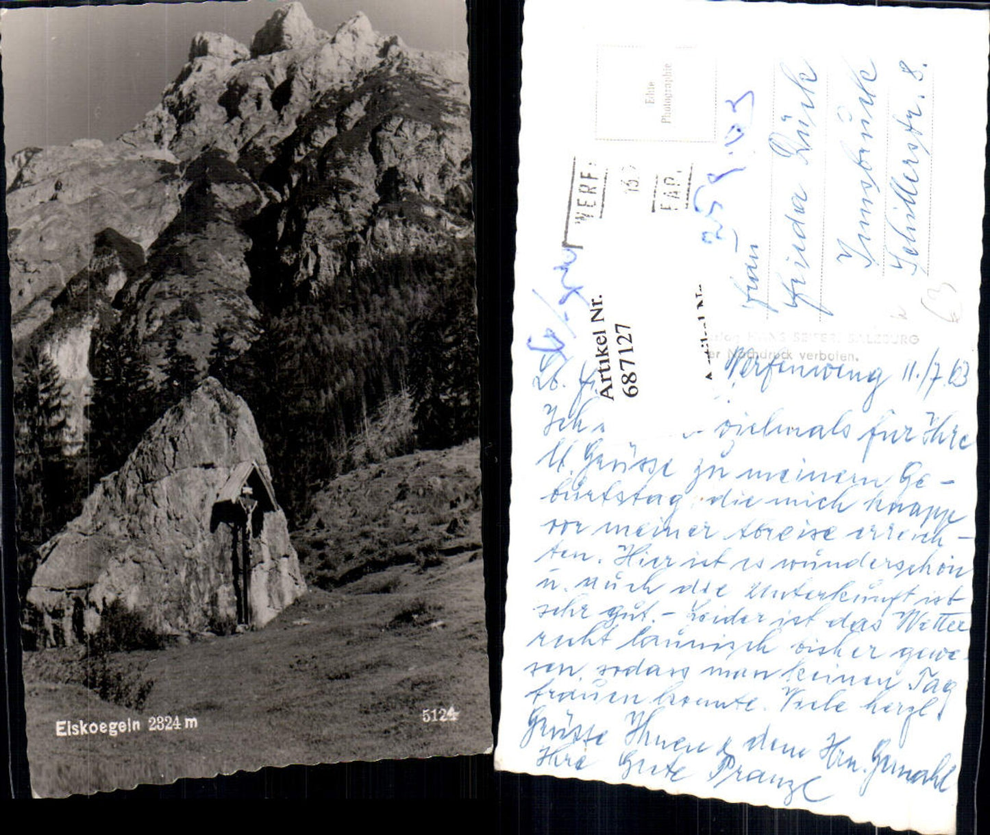 687127 Eiskögeln bei Werfen Pfarrwerfen