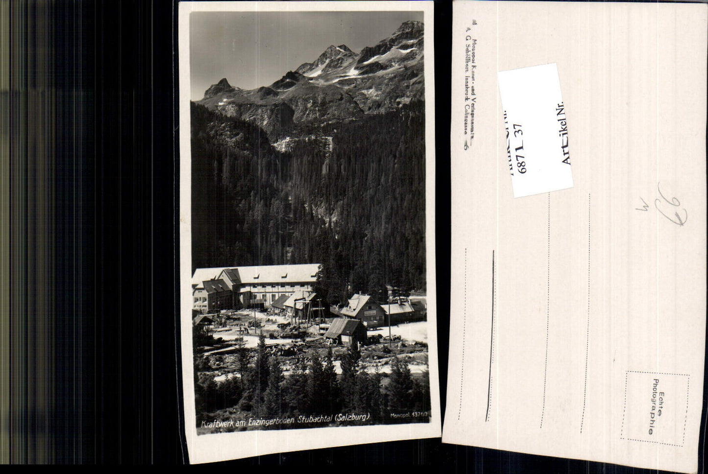 687137 Kraftwerk am Enzingerboden Uttendorf Stubachtal