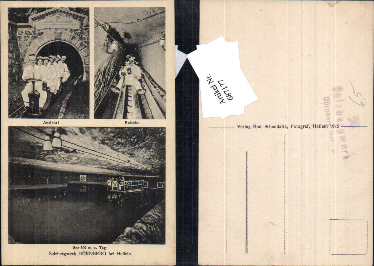 687177 Dürnberg bei Hallein Salzbergwerk Bergwerk Bergbau