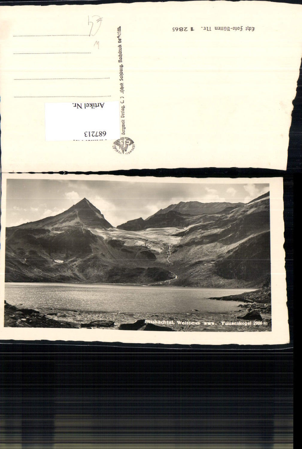 687213 Stubachtal Weissee Uttendorf