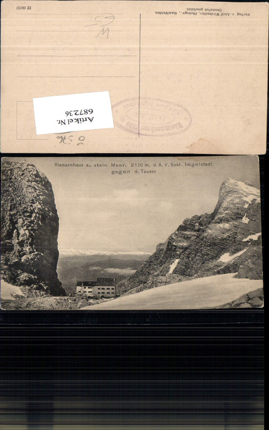 687236 Riemannhaus Steinernes Meer Zell am See