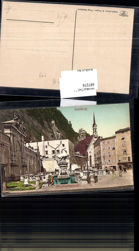 687274 Salzburg Stadt Pferdeschwemme Brunnen pub Lederer & Popper