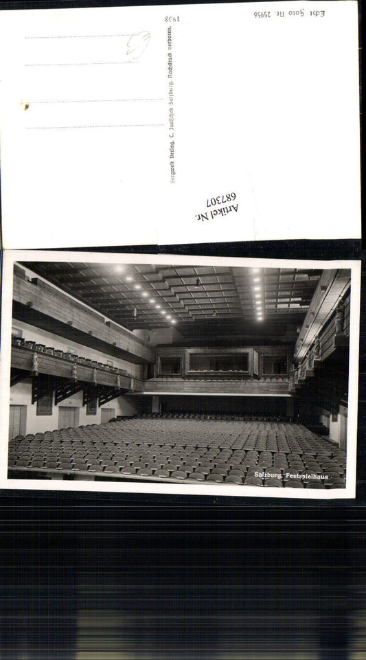 687307 Salzburg Stadt Festspielhaus Theater Saal Innen