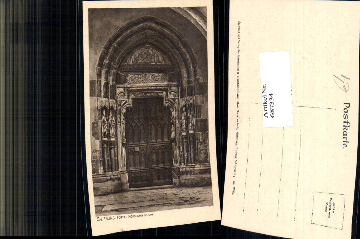 687334 Salzburg Stadt Nonnberg Kirche Portal
