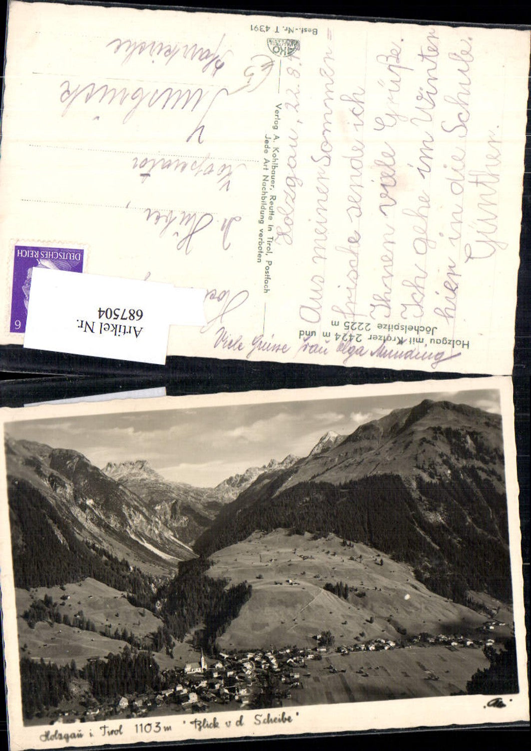 Alte Ansichtskarte – Old Postcard