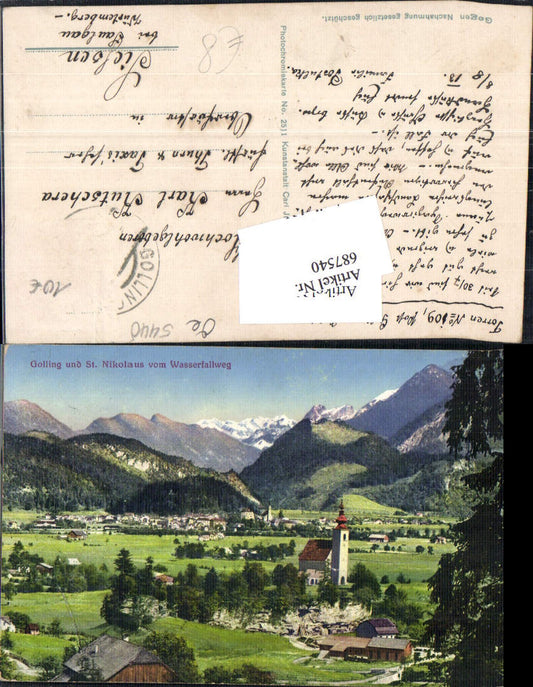 687540 Golling St. Nikolaus um 1910 gel.n. Sießen Saulgau