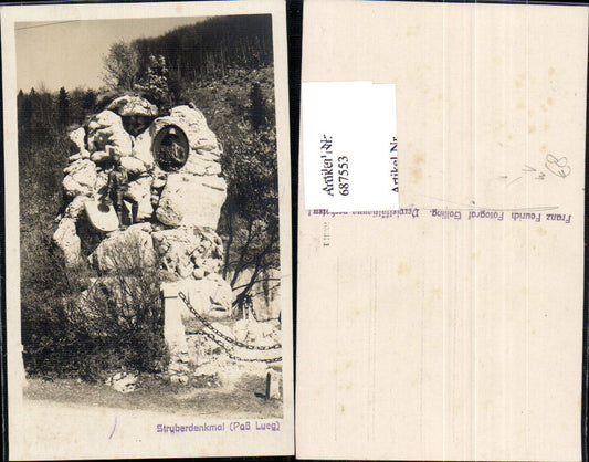 687553 Struberdenkmal Paß Lueg bei Golling pub Franz Feurich Fotograf