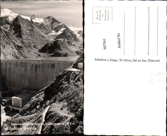 687561 Tauernkraftwerke Kraftwerk Limbergsperre Limberg Kaprun