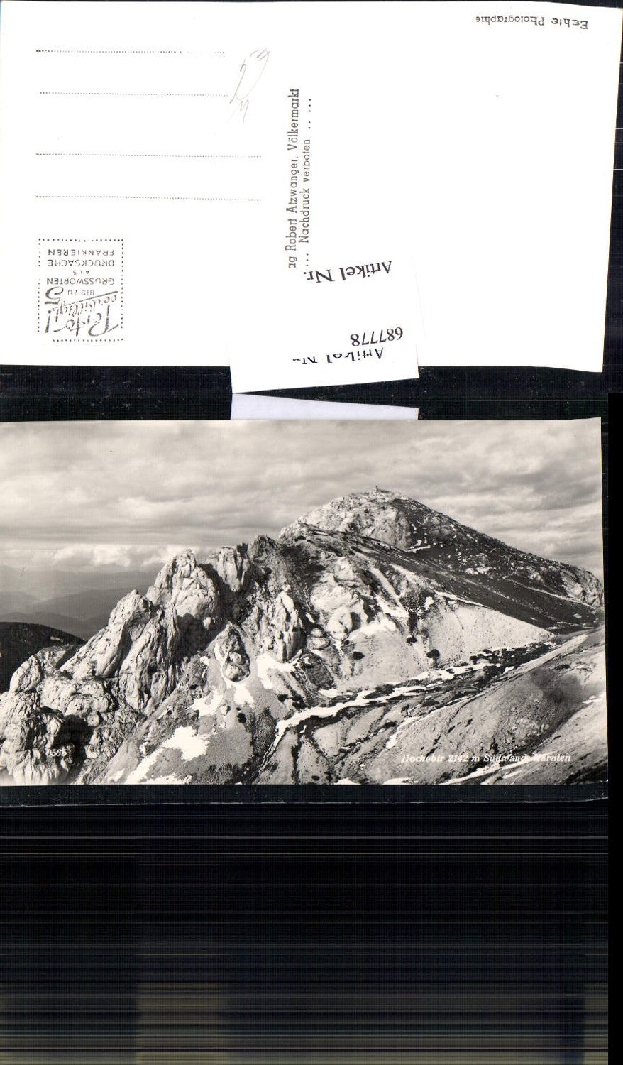 687778 Hochobir bei Villach