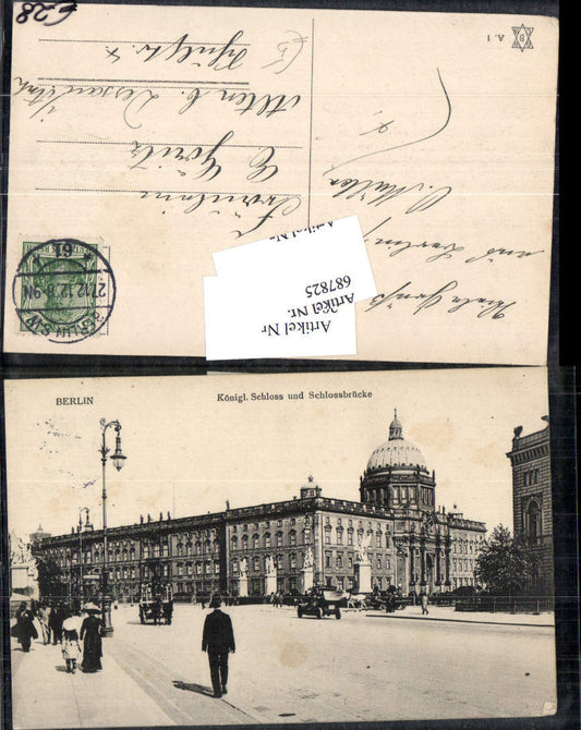 687825 Berlin Kgl. Schloss Schlossbrücke Straßenpartie