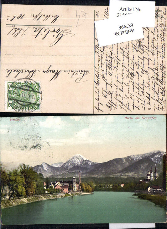 687996 Villach 1911 Draupartie gel.n. Görlitz