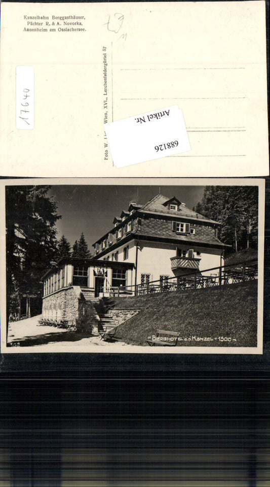 688126 Annenheim am Ossiachersee Berghotel Kanzel