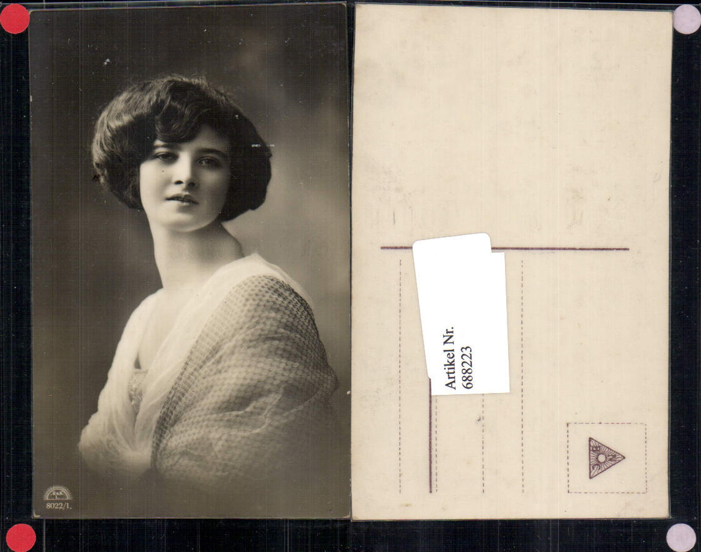 688223 tolle Foto-AK Frau Portrait Glamour