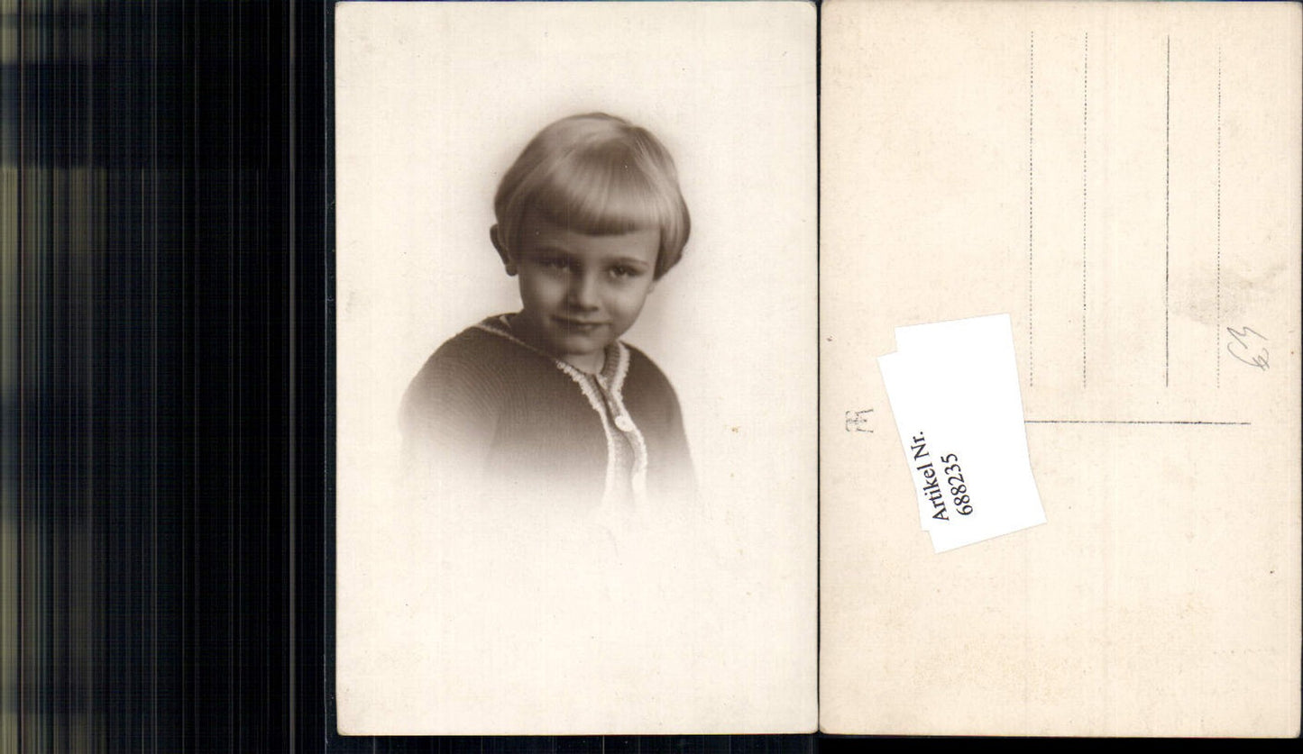 688235 tolle Foto-AK Junge Portrait Kind