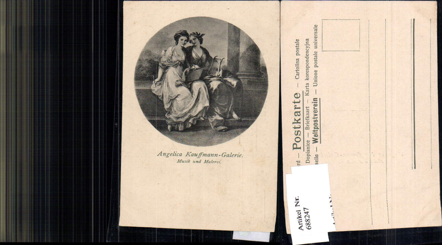 688247 Künstler AK Angelica Kauffmann Galerie Musik und Malerei