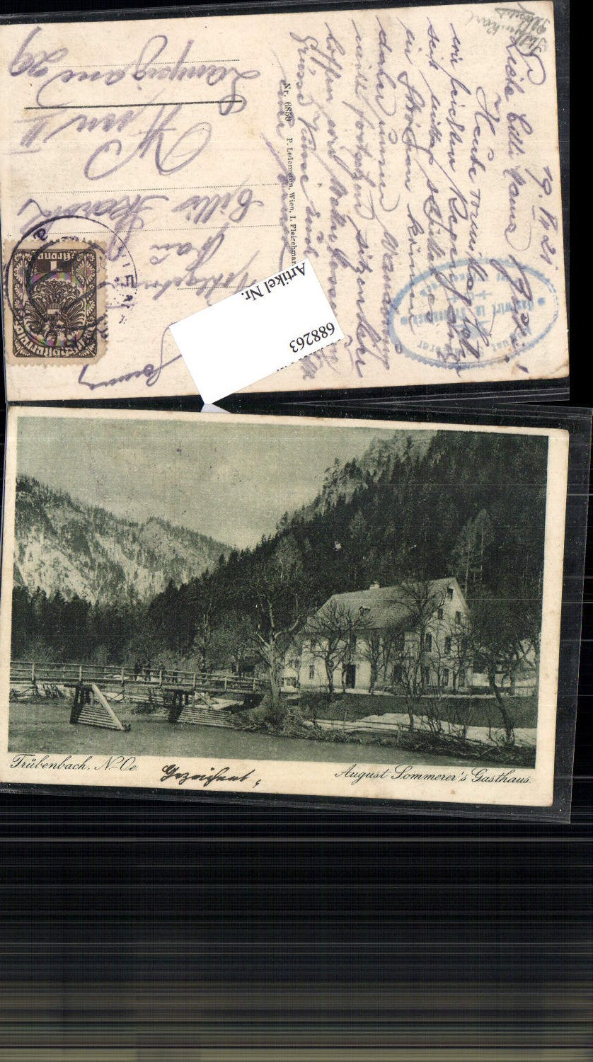 688263 Trübenbach bei Wienerbruck Puchenstuben Gasthaus Sommerer Kienberg Gaming