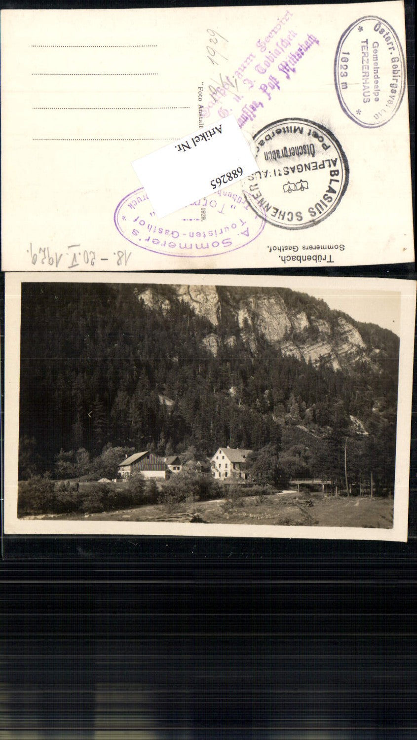 688265 Trübenbach bei Wienerbruck Puchenstuben Gasthaus Sommerer Kienberg Gaming