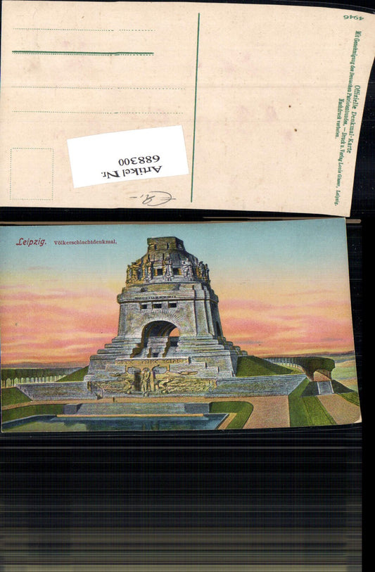 688300 Leipzig Monument to the Battle of the Nations Official Monument Map 4946