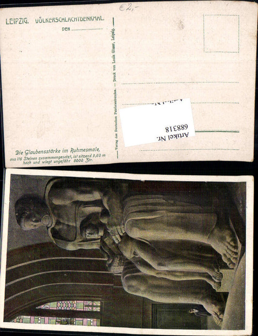 688318 Leipzig Völkerschlachtdenkmal Glaubensstärke im Ruhmesmale