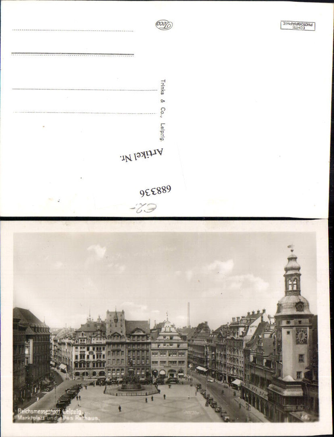 688336 Leipzig Marktplatz u. altes Rathaus