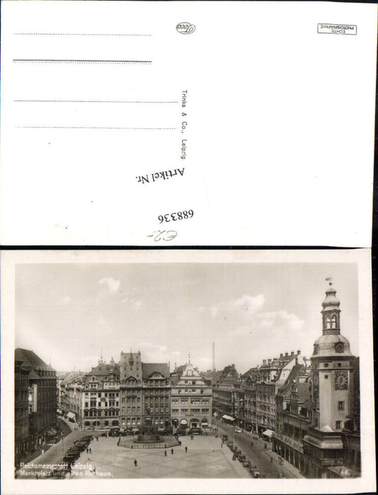 688336 Leipzig Marktplatz u. altes Rathaus