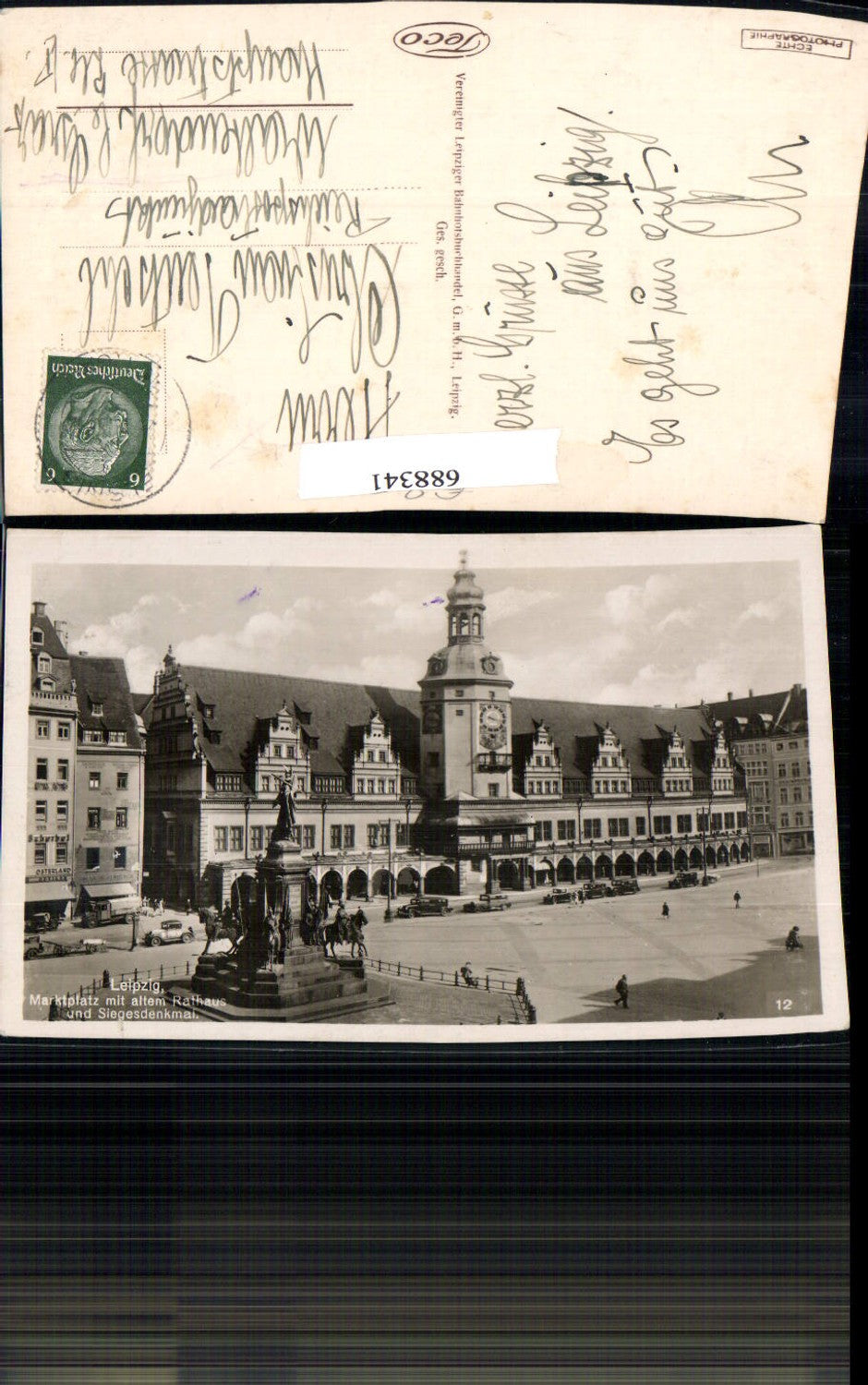 688341 Leipzig Marktplatz u. altes Rathaus