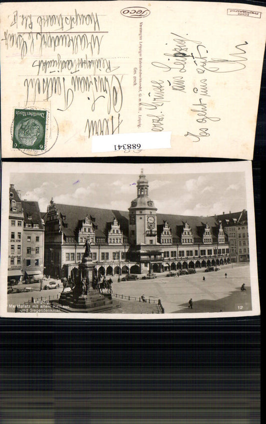 688341 Leipzig Marktplatz u. altes Rathaus