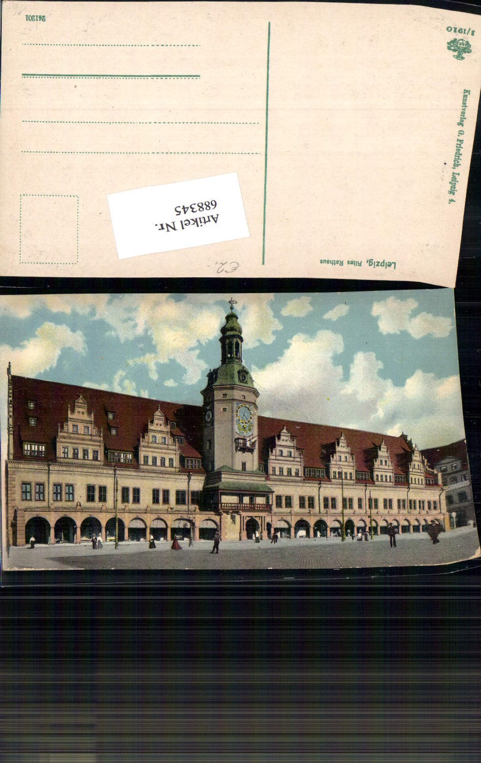 688345 Leipzig Marktplatz u. altes Rathaus