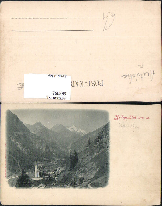 688393 Heiligenblut 1900 pub Würthle & Sohn
