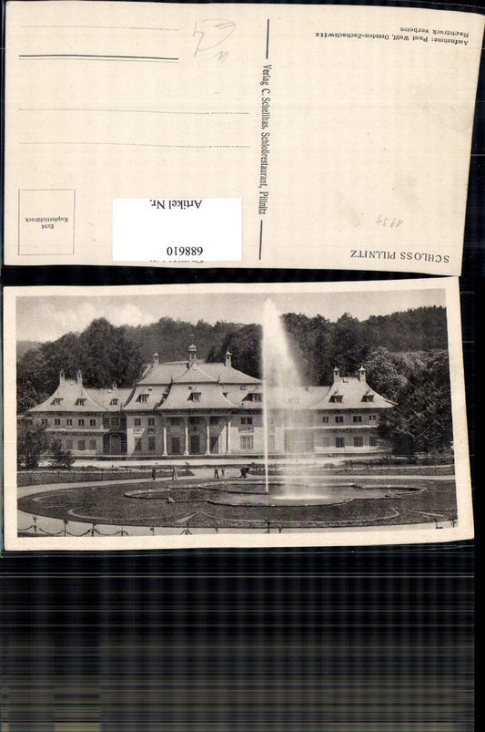 688610 Dresden Loschwitz Schloss Pillnitz Bergpalais