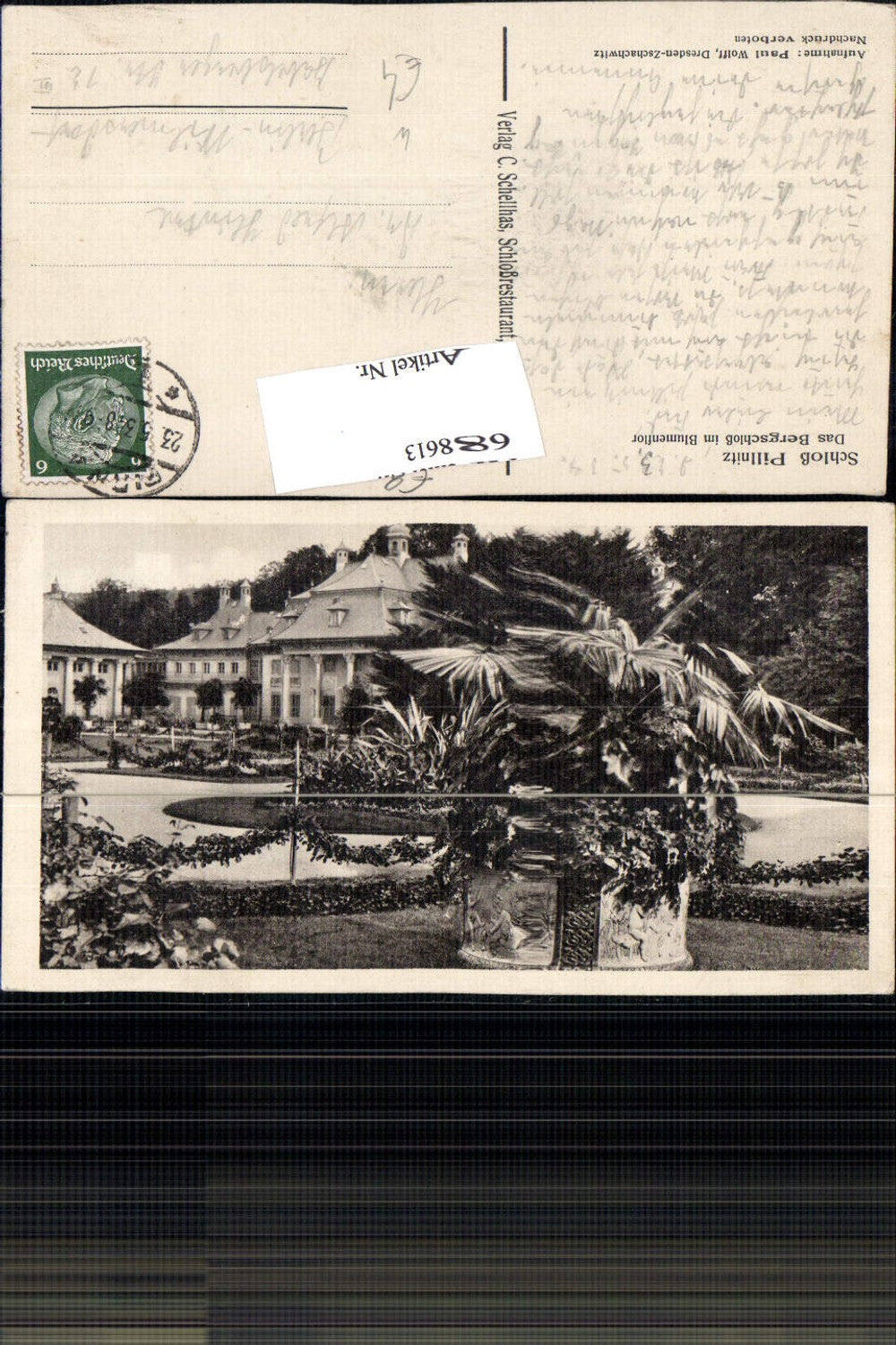 688613 Dresden Loschwitz Schloss Pillnitz gel.n Berlin Wilmersdorf