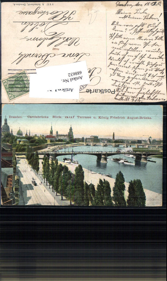 688632 Dresden Altstadt Elbufer Dampfschifflandeplatz Terrasse Brücke Carolabrücke