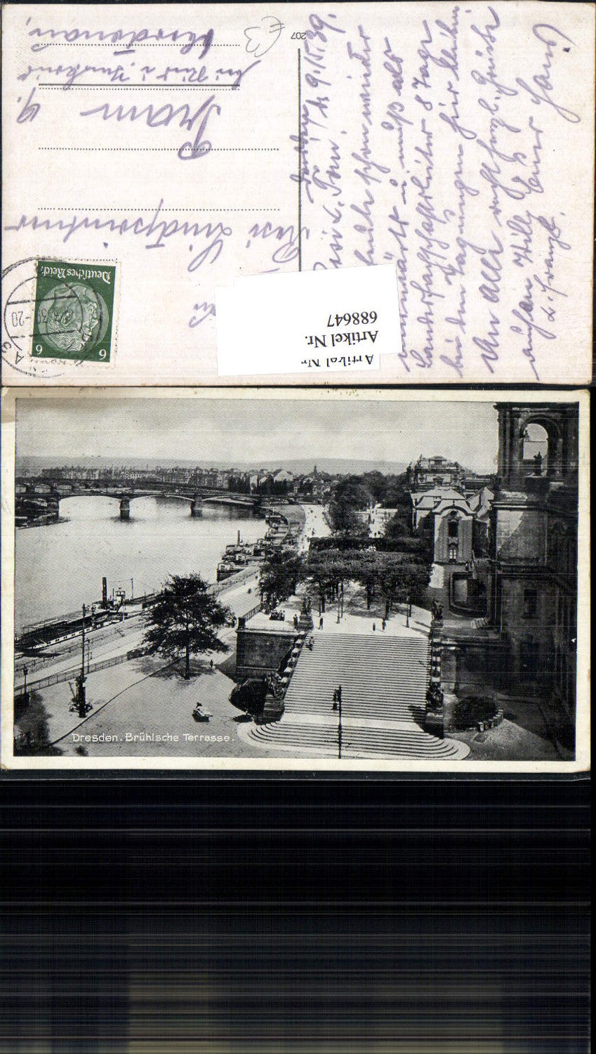 688647 Dresden Altstadt Elbufer Dampfschifflandeplatz Terrasse