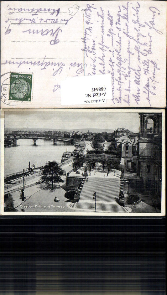 688647 Dresden Altstadt Elbufer Dampfschifflandeplatz Terrasse
