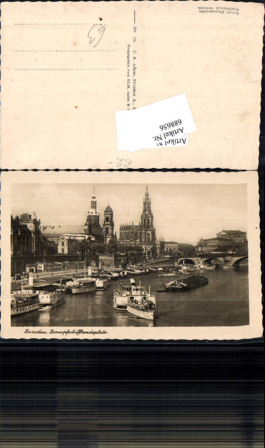 688656 Dresden Altstadt Elbufer Dampfschifflandeplatz Terrasse Dampfer