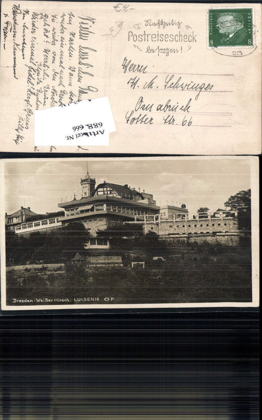 688666 Dresden Loschwitz Weisser Hirsch Luisenhof