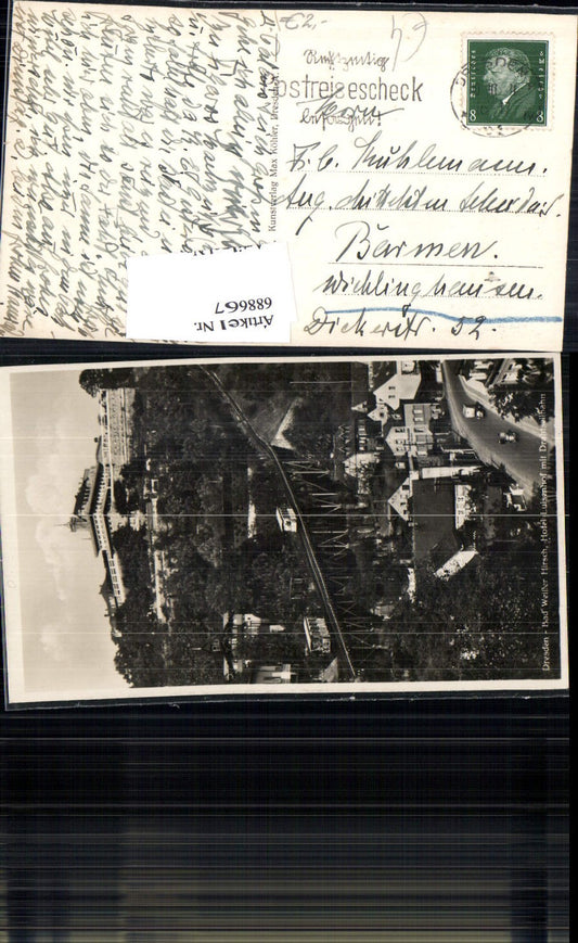 688667 Dresden Loschwitz Weisser Hirsch Bergbahn Luisenhof