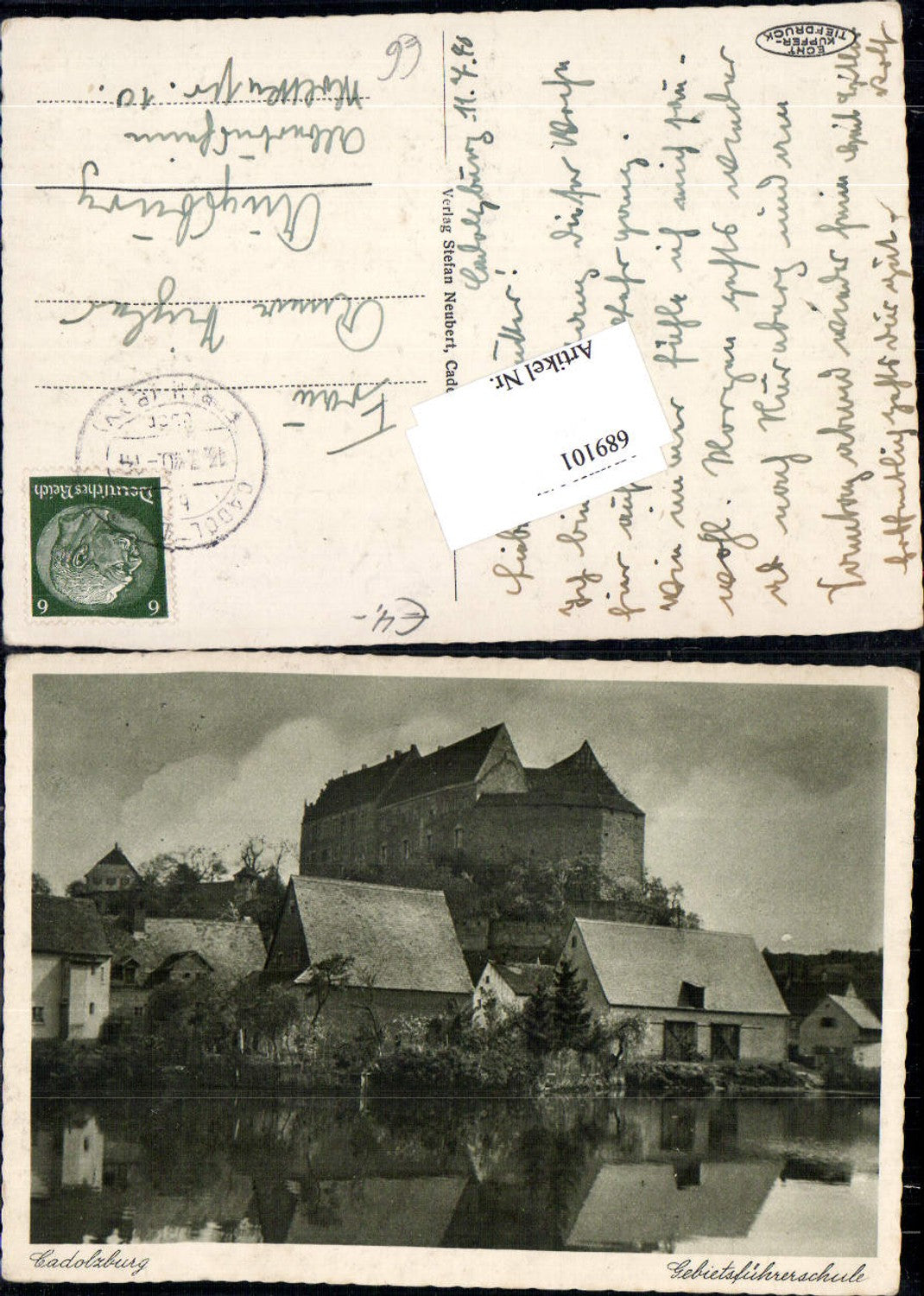 689101 Cadolzburg Gebietsführerschule LK Fürth Mittelfranken
