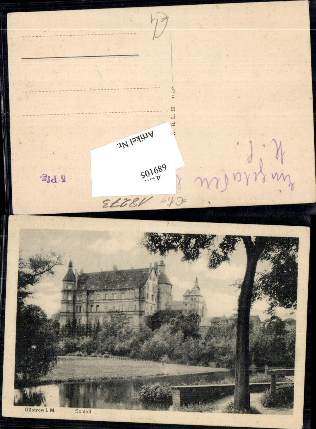 689105 Güstrow in Mecklenburg Schloss