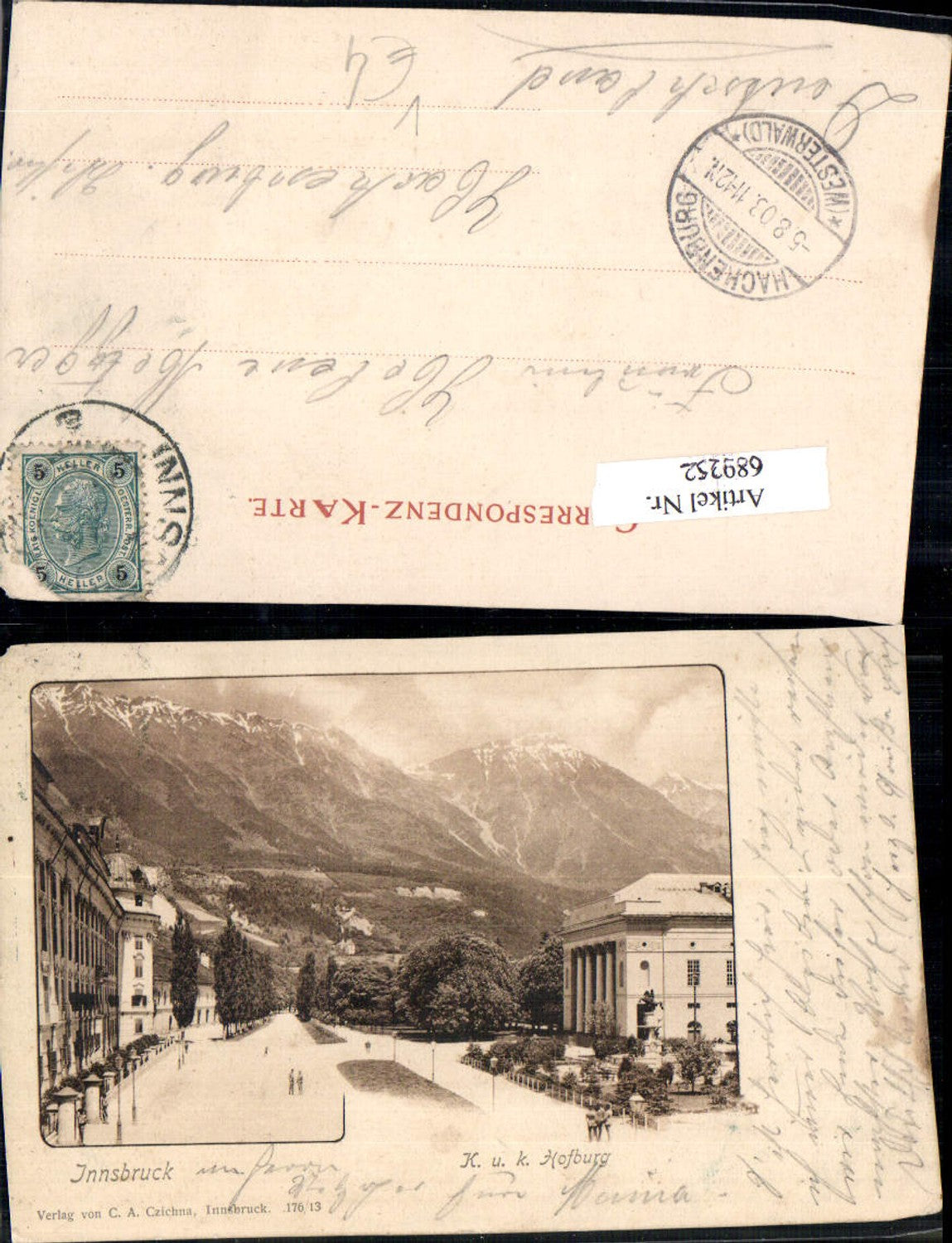Alte Ansichtskarte – Old Postcard