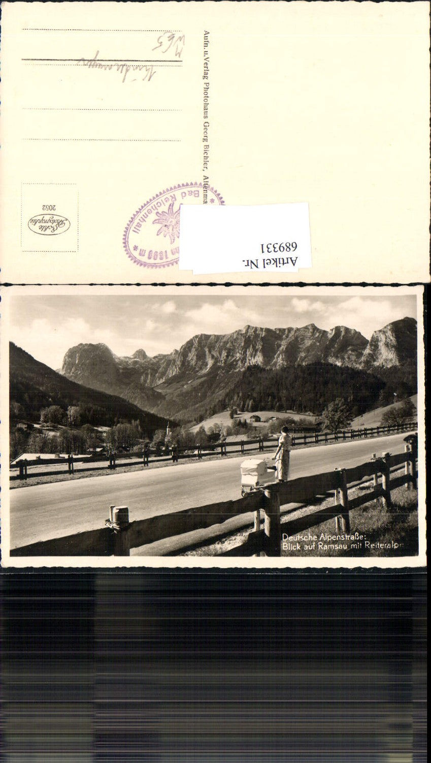 689331 Deutsche Alpenstraße Ramsau Berchtesgaden Reiteralpe Kinderwagen Frau